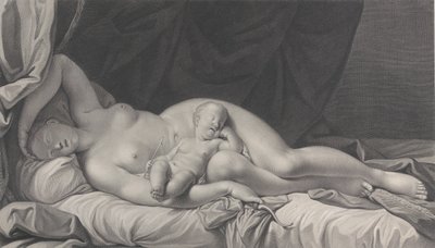 Schlafende Venus mit Amor auf ihrem Schoß von Quirin Mark