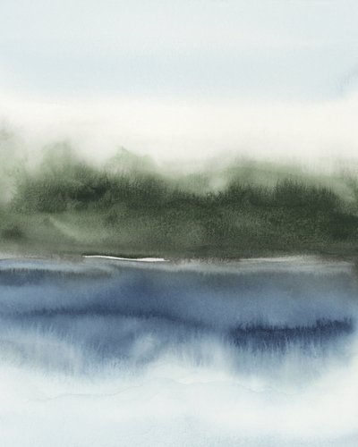 Serene abstrakte Landschaft von Rachel Elise