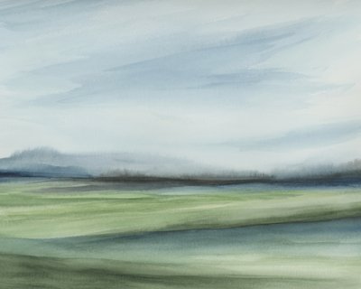 Ruhiger grüner Horizont von Rachel Elise