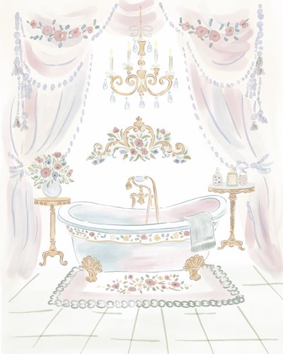 Shabby-Chic-Badezimmer von Radhika Modi