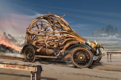 Steampunk-Wurzelauto von Radoslav Penchev