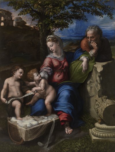 Die Heilige Familie unter einer Eiche, ca. 1518 von Raffaello Sanzio Raphael