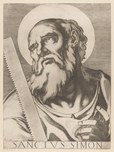 Heiliger Simon Zelotes von Raffaello Schiaminossi