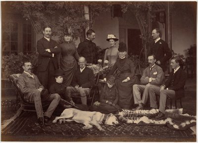 Seine Eminenz, der Oberbefehlshaber, und seine Gesellschaft, Shimla von Raja Deen Dayal