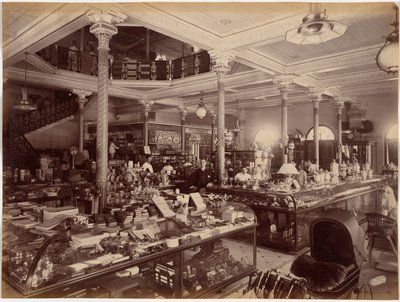 Das Geschäft von Treacher and Co. im Fort, Bombay von Raja Deen Dayal