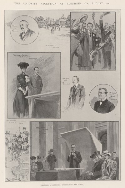 Der Unionistenempfang in Blenheim am 10. August von Ralph Cleaver