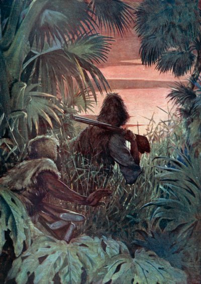 Illustration für Robinson Crusoe von Daniel Defoe von Ralph Noel Pocock