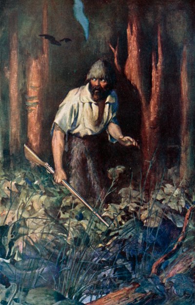 Illustration für Robinson Crusoe von Daniel Defoe von Ralph Noel Pocock