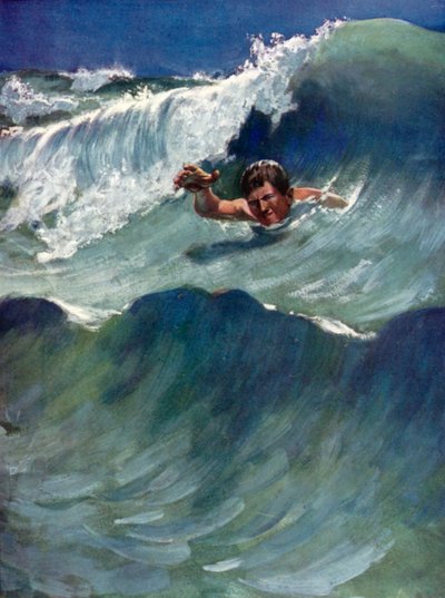 Illustration für Robinson Crusoe von Daniel Defoe von Ralph Noel Pocock