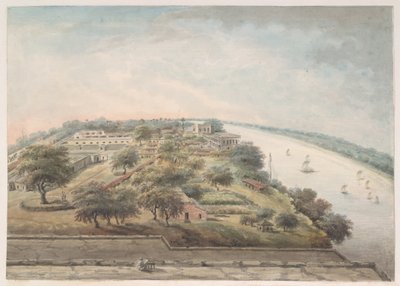 Vogelperspektive vom Opiumlager in Patna von Ram Sita