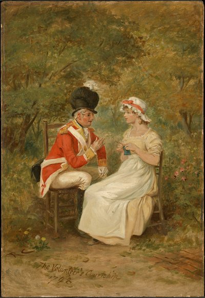 Das Werben des Freiwilligen, 1798 von Randolph Caldecott