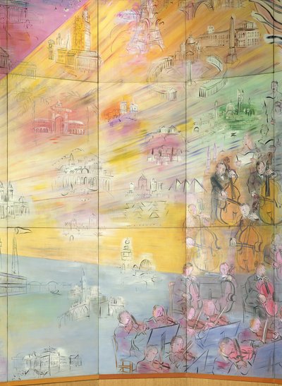 Die Fee Elektrizität (Detail) von Raoul Dufy