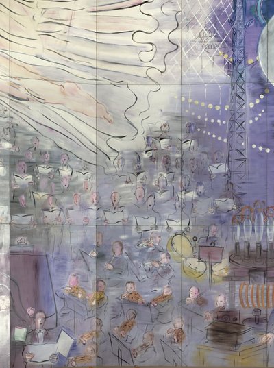 Die Fee Elektrizität (Detail) von Raoul Dufy