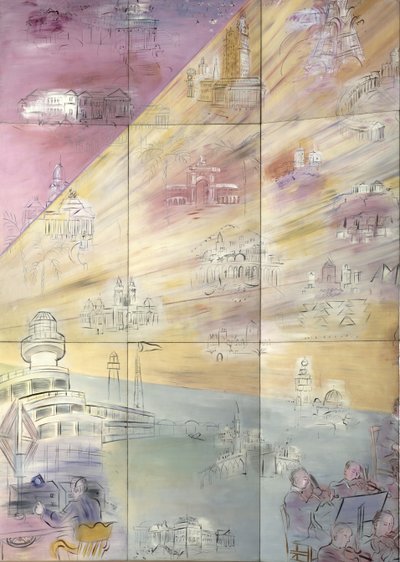 Die Fee Elektrizität (Detail) von Raoul Dufy