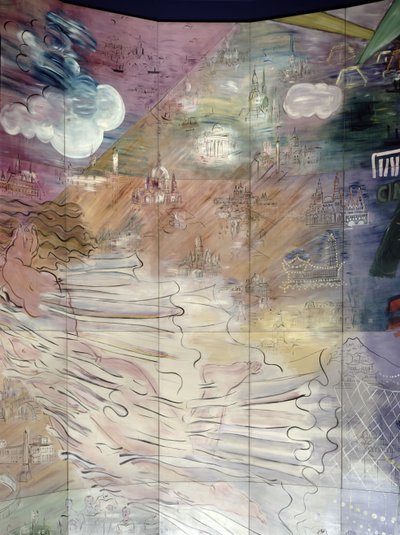 Die Fee Elektrizität (Detail) von Raoul Dufy