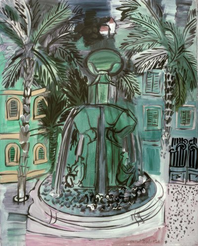 Der Brunnen in Hyères von Raoul Dufy