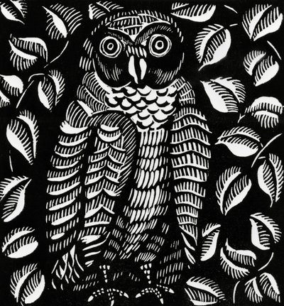 Eule, für das Gedicht Le hibou, aus Le Bestiaire ou Cortege d