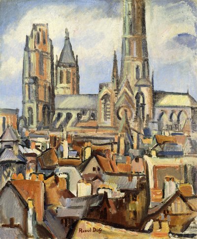 Die Dächer von Rouen von Raoul Dufy
