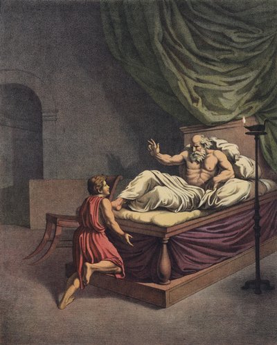 Samuel geht zu Eli, nachdem er eine Stimme gehört hat, die seinen Namen ruft von after Raphael