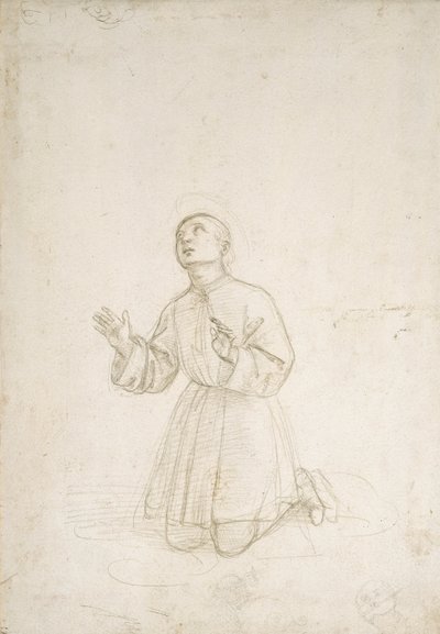 Kniende Figur eines Jugendlichen, ca. 1503 von Raphael