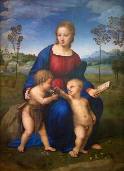 Madonna des Stieglitzes (Madonna del Cardellino) ca. 1505-06 (nach der Restaurierung) von Raphael (1483 1520)