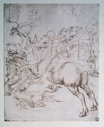 St. Georg und der Drache von Raphael