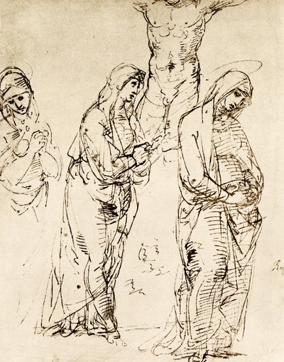 Entwürfe zur Mutter Gottes unter dem Kreuz von Raffaello Sanzio Raphael