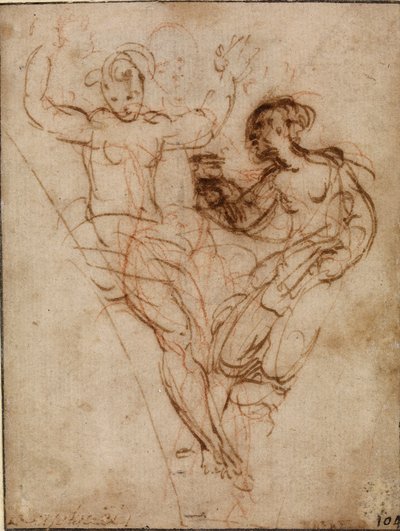 Psyche präsentiert Venus die Vase der Proserpina, frühes 16. Jahrhundert von Raphael