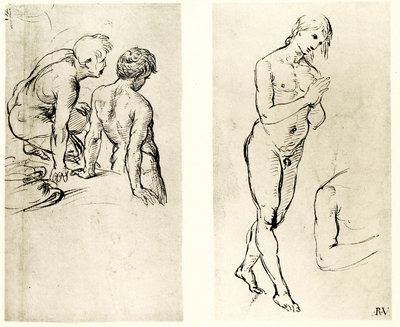 Studie einer betenden Figur von Raffaello Sanzio Raphael