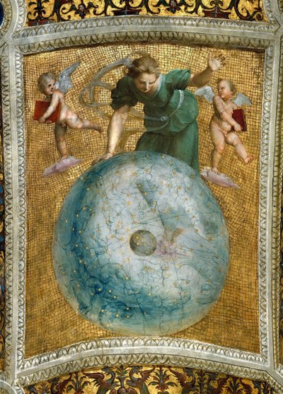 Das Primum Mobile (Deckenfresko in der Stanza della Segnatura, ca. 1510-1511) von Raphael