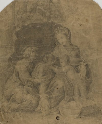 Die Jungfrau und das Kind mit der heiligen Elisabeth und dem kleinen Johannes dem Täufer von Raphael