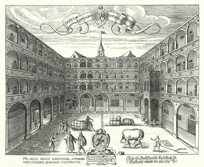 Der Fondaco dei Tedeschi, Hauptsitz der deutschen Kaufleute in Venedig von Raphael Custos