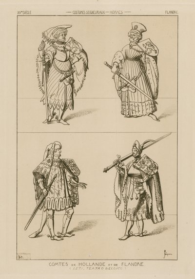 Grafen von Holland und Flandern, 15. Jahrhundert von Raphael Jacquemin