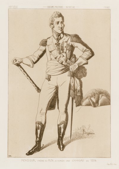Gentleman - Bruder des Königs (nach einem Stich von 1814) von Raphael Jacquemin