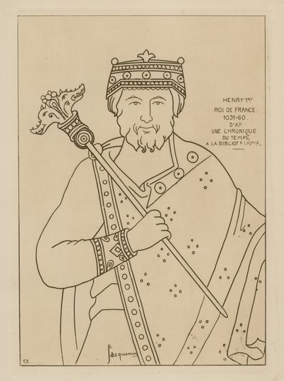 Heinrich I., König von Frankreich, 1031-1060 von Raphael Jacquemin