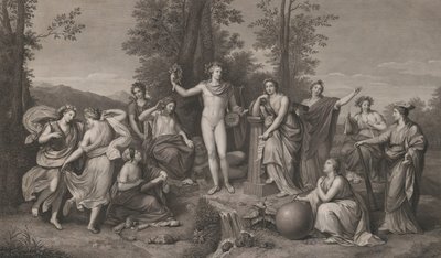 Apollo und die Musen auf dem Parnass, 1784 von Raphael Morghen