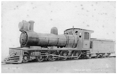 4-6-0 Schlepptenderlokomotive, Dampflokomotive gebaut von Kerr, Stuart und Co, frühes 20. Jahrhundert von Raphael Tuck