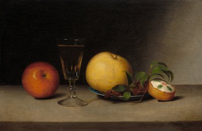 Stillleben mit Äpfeln, Sherry und Teekuchen von Raphaelle Peale