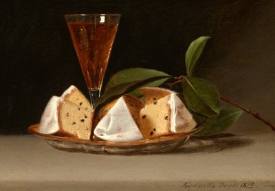 Stillleben mit Rosinenkuchen von Raphaelle Peale
