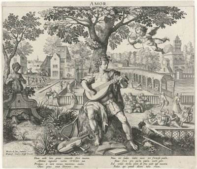 Jugend unter dem Einfluss der Liebe von Raphaël Sadeler (I)