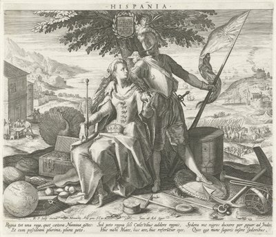 Spanien mit Juno und Mars von Raphaël Sadeler (I)