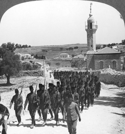 Besiegte türkische Soldaten, Palästina, Erster Weltkrieg, ca. 1917-1918 von Realistic Travels Publishers