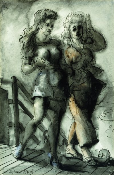 Schönheiten auf der Promenade von Reginald Marsh