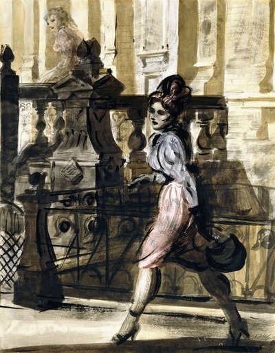 Spaziergang in der Innenstadt von Reginald Marsh