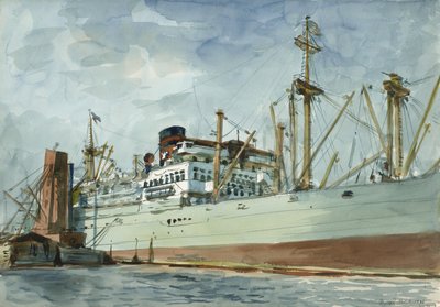 Dampffrachter und Schlepper von Reginald Marsh