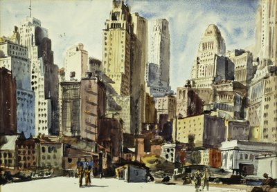 Blick von Coenties Slip von Reginald Marsh