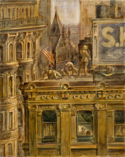Blick aus meinem Fenster von Reginald Marsh