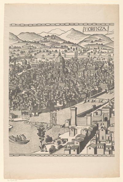 Ansicht von Florenz (mittlerer Teil) von Reichsdruckerei