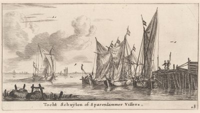 "Tocht Schuiten" oder Spaarndam-Fischerboote von Reinier Nooms, called Zeeman