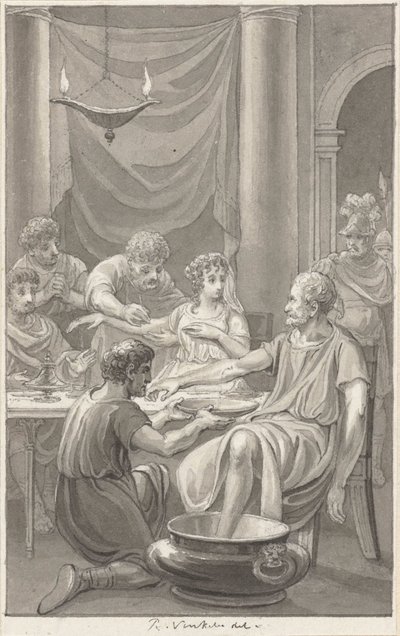 Der Selbstmord von Seneca und seiner Frau von Reinier Vinkeles (I)